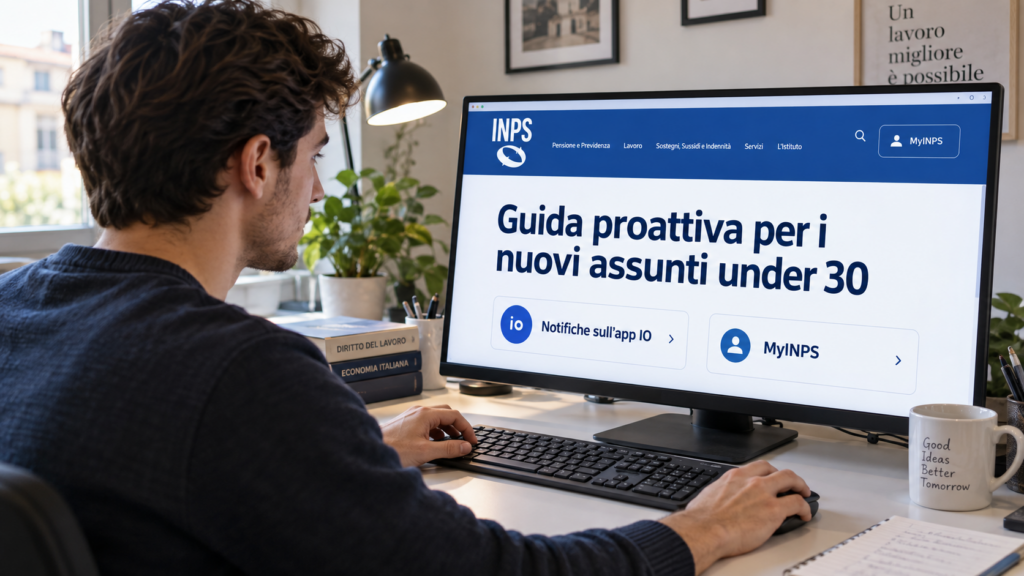 Guida proattiva INPS neoassunti under 30 e notifiche app IO